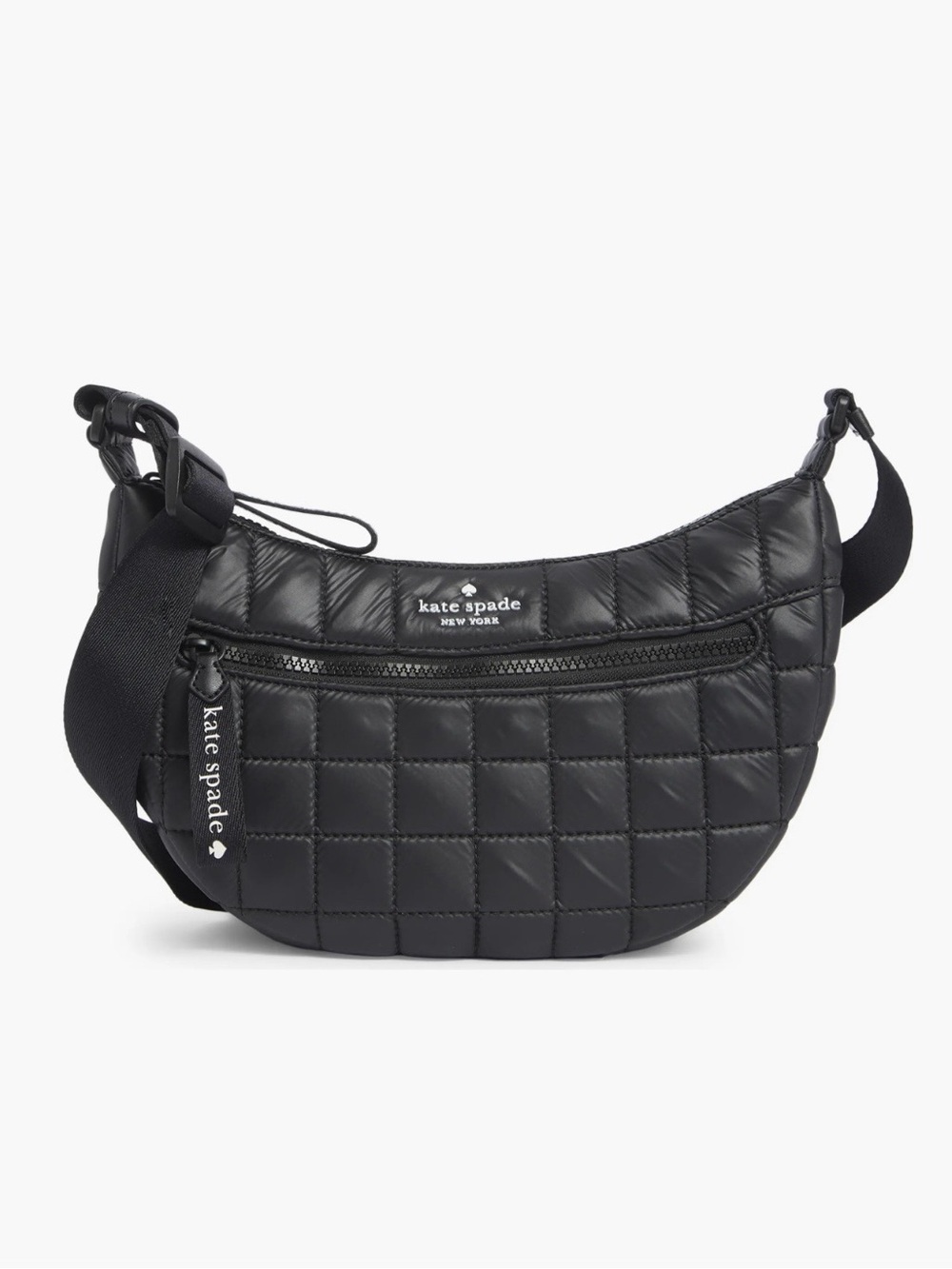 NWOT | KATE SPADE NEW YORK | Black Camden Quilted Large Sling Bag